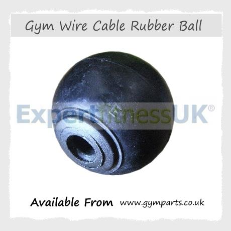 Rubber Shock Ball Stopper for Gym Cable Wire Rope (35mm Small) image 4