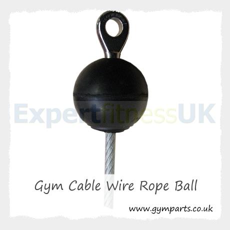 Rubber Shock Ball Stopper for Gym Cable Wire Rope (35mm Small) image 3