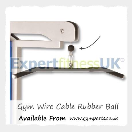 Rubber Shock Ball Stopper for Gym Cable Wire Rope (35mm Small) image 2