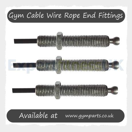 Gym Cable Wire Rope M16 Threaded Barrel (35mm or 70mm) image 3