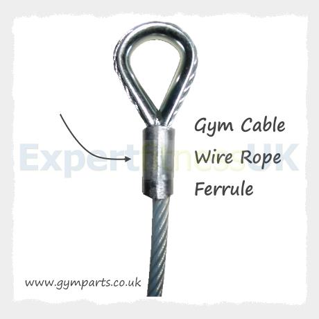 Gym Cable Wire Rope Aluminium Ferrule image 2