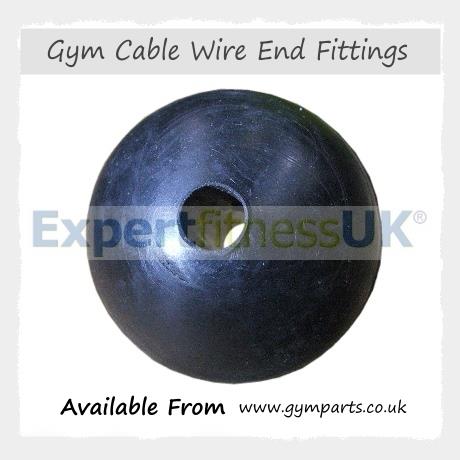 Rubber Shock Ball Stopper for Gym Cable Wire Rope (45mm Large) image 2