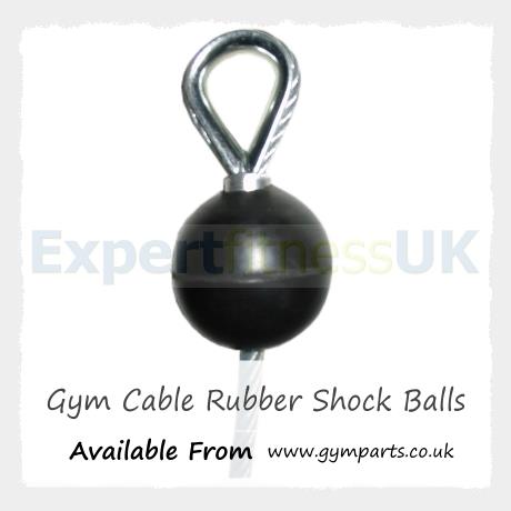 Rubber Shock Ball Stopper for Gym Cable Wire Rope (45mm Large) image 3