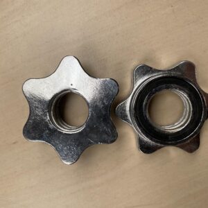 York Fitness Standard 1″ Chrome Spinlock Collars (Pair)